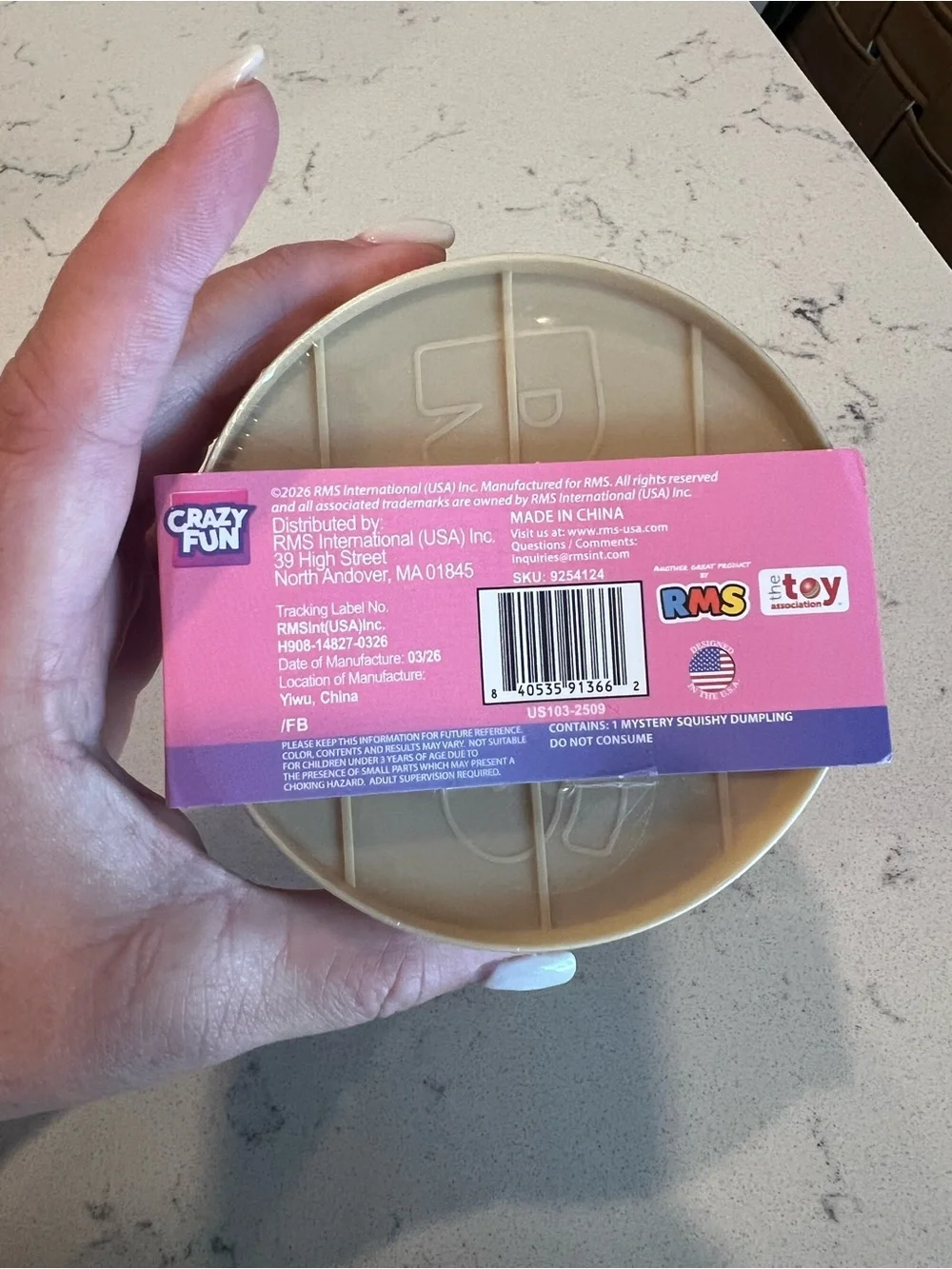 NWT Authentic Five Below Squishy Mystery Dumpling - Purple Holographic Edition